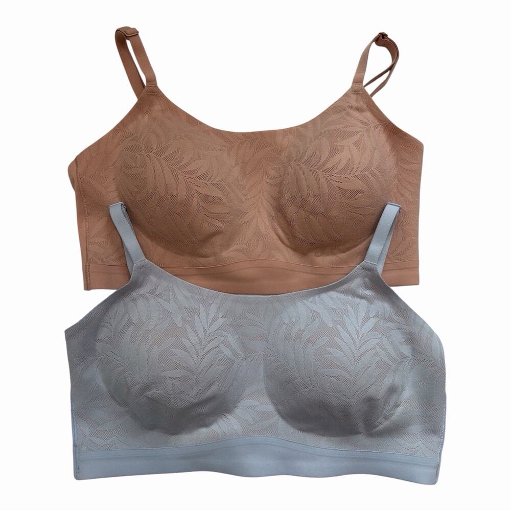 Soma Enbliss Lace Adjustable Bralette Large Bundle Of 2 Wireless Smooth Soft